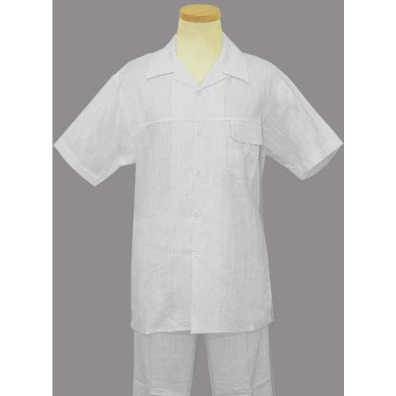 Costume en lin blanc pour hommes — Costumes et vestons pour hommes