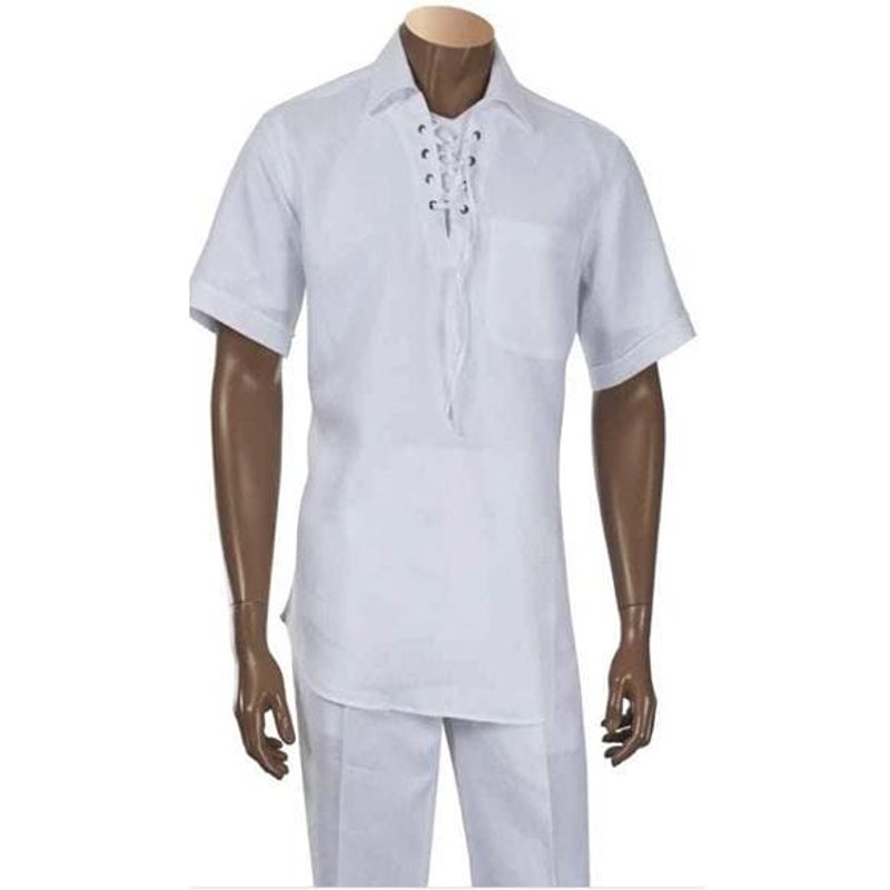 Costume en lin blanc pour hommes — Costumes et vestons pour hommes