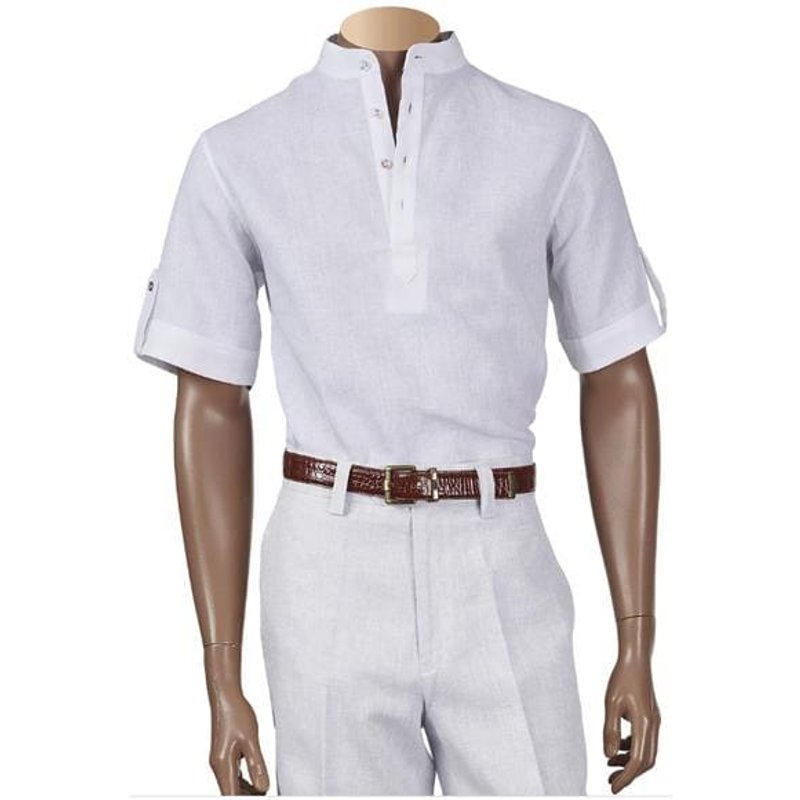 Costume en lin blanc pour hommes — Costumes et vestons pour hommes