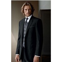 Veste grise de la costume noire — Costumes et vestons pour hommes