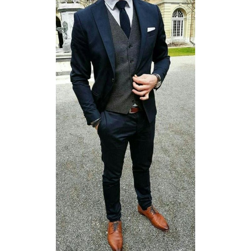 Veste Grise Bleue - Veste Grise Bleue — Costumes et vestons pour hommes