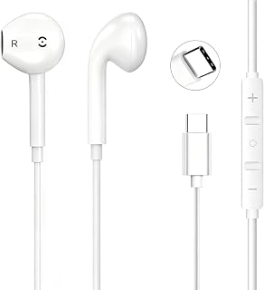 Écouteurs USB C pour iPhone 17/16/Plus et Galaxy S23