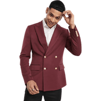 Hommes Bourgogne Blazer avec boutons en or — Costumes et vestons pour hommes