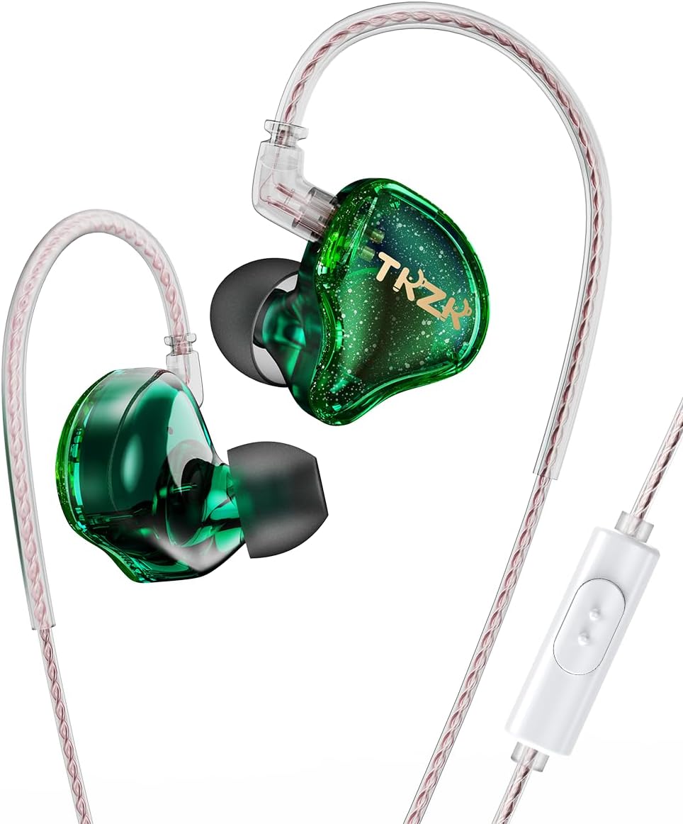 Écouteurs filaires TK1 HiFi IEM avec réduction de bruit — Casque antibruit