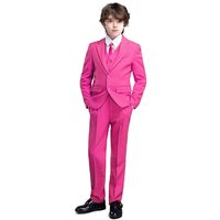 Boys' Suits with Notch Lapel and Single Breasted Design