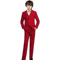 Boys' Suits with Notch Lapel and Vest