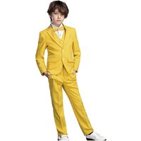 Boys Suits with Notch Lapel and Single Pleat Pants
