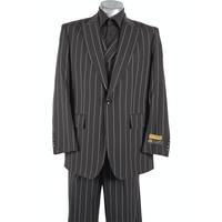 Gadson-54 3 Piece Pinstripe Suit — Mens Suits & Blazers