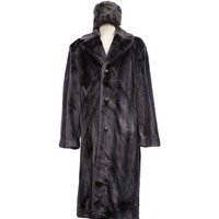 Men's Full Length Faux Fur Coat — Fashion Accessories