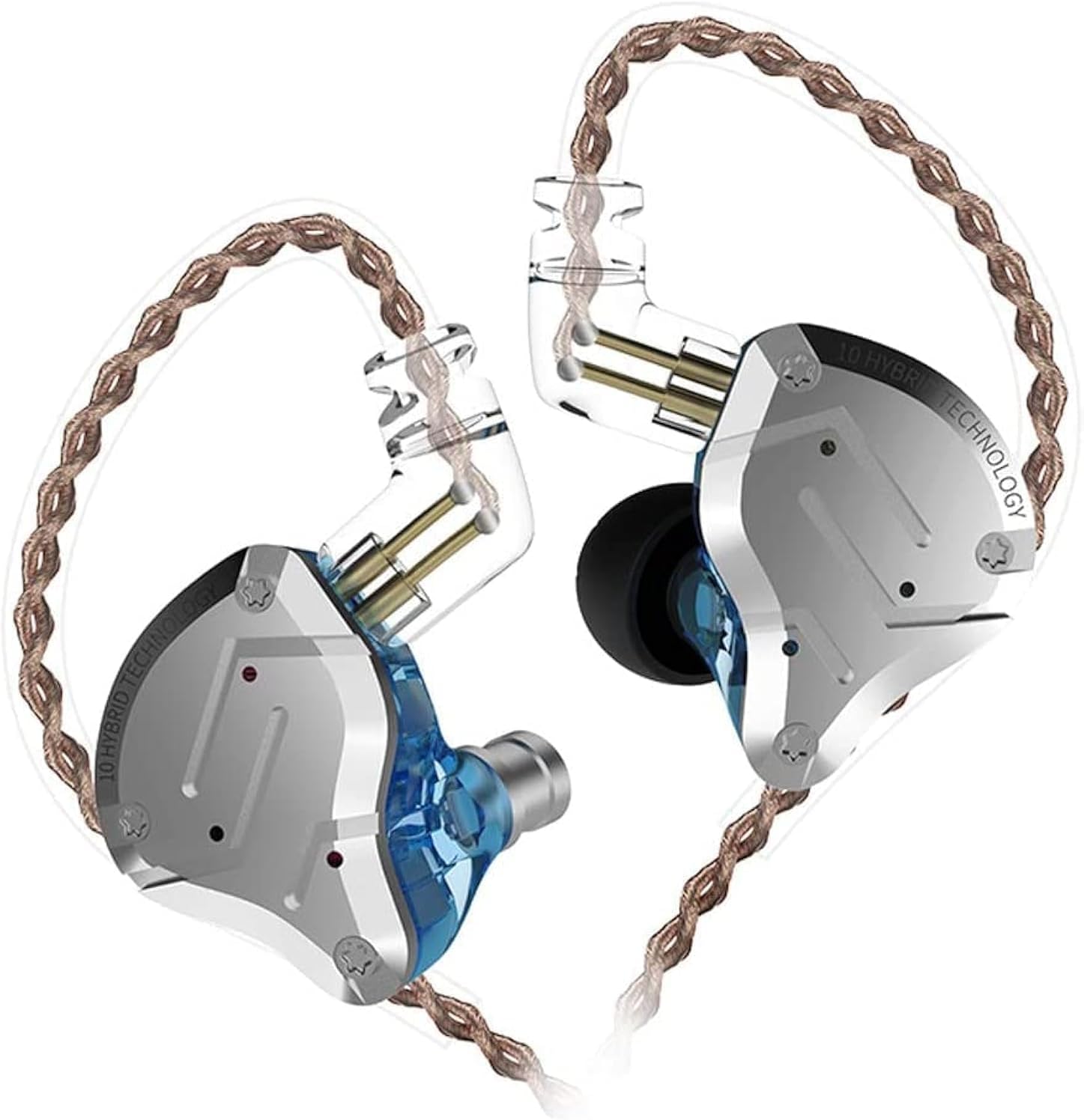 KZ ZS10 Pro Écouteurs Moniteurs Anti-Bruit avec 4BA+1DD — Casque antibruit
