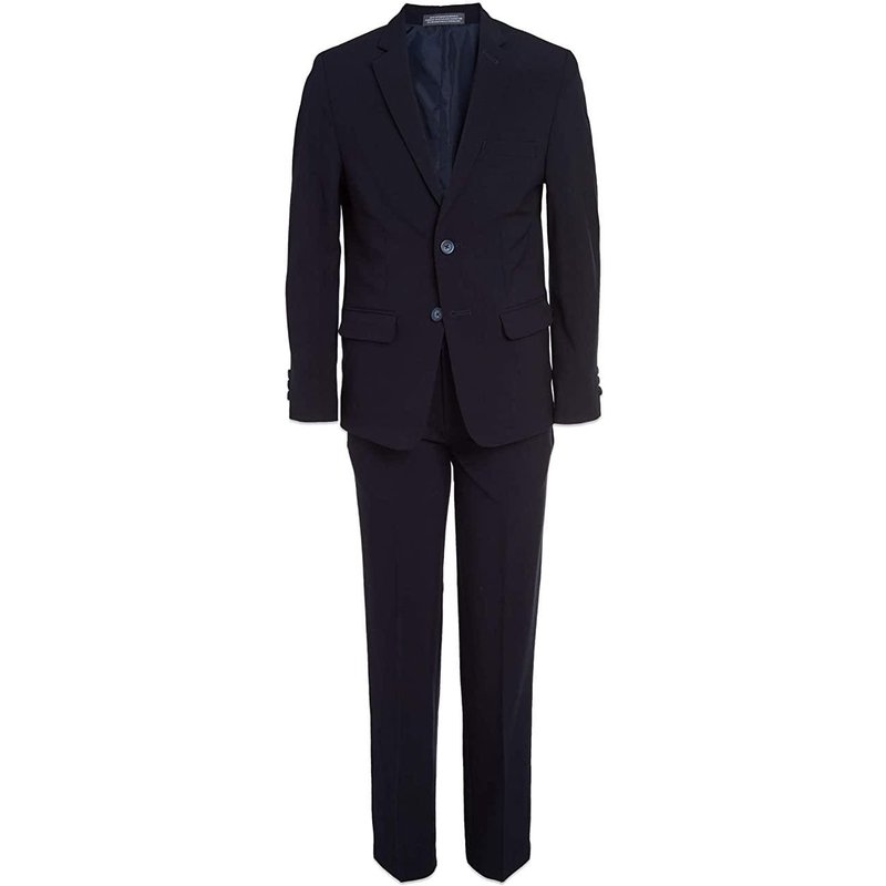 AlbertoNardoniStore Black Wool-Notch 2-Piece Men's Suit — Fashion Accessories