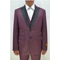 Alberto Nardoni Store Costume Tuxedo Double Bouton Bourgogne — Costumes et vestons pour hommes