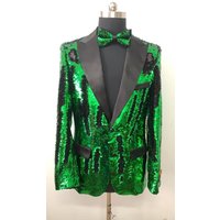 Black Green Tuxedo for Big and Tall Men — Mens Suits & Blazers
