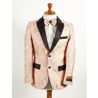 AlbertoNardoniStore Men's 2-Piece Paisley Suit in Rose — Fashion Accessories