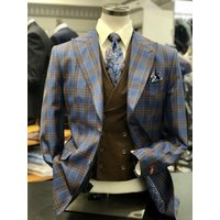 AlbertoNardoniStore Plaid500 Costume pour Homme à Double Boutonnage
