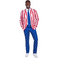 American Flag Tuxedo - Modern Fit 2 Piece Men's Suit