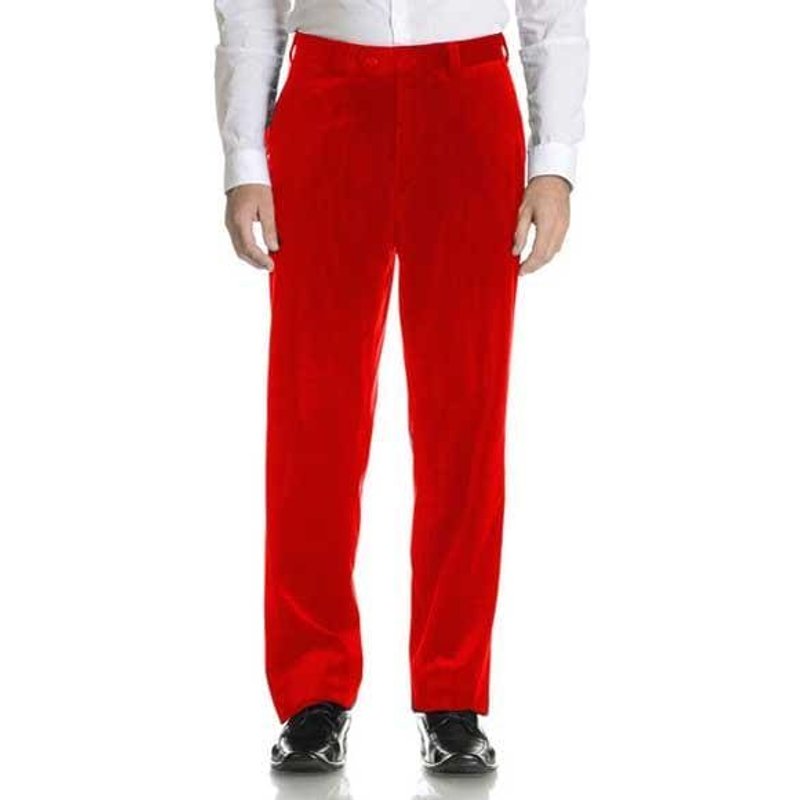 Red Velvet Men's Pants — Fashion Accessories