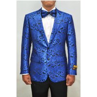 Mens Plus Size Blazer with Notch Lapel