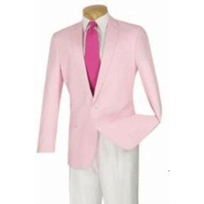Couleurs rose chaude Lin Blazers — Costumes et vestons pour hommes