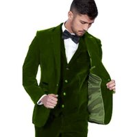 Tuxedo en velours vert par AlbertoNardoniStore