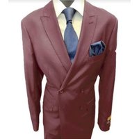 Veste de costume pour homme à revers en pointe bicolore