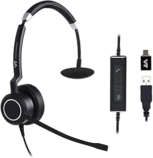 Casque UC filaire VT avec microphones à réduction de bruit — Casque antibruit