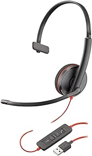 Casque Plantronics Blackwire C3210 Mono avec Microphone à Réduction de Bruit — Casque antibruit