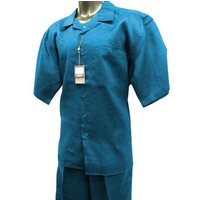 Light Blue Linen Suit with Chest Pocket for Men — Mens Suits & Blazers