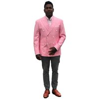 Mens Pink Linen Suit with Matching Vest