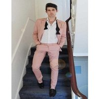 Light Pink Suit - Men's Modern Fit with Matching Vest