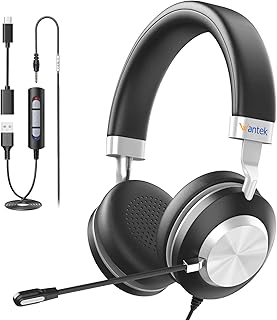 Casque USB Wantek avec Microphone pour Réunions en Ligne