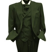 Alberto Nardoni Double Breasted Men's Suit in Hunter Green — Mens Suits & Blazers