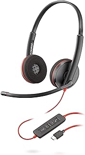 Casque stéréo Plantronics Blackwire C3220 avec USB-C et réduction de bruit — Casque antibruit
