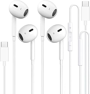 USB C Headphones Wired for iPhone 17/16, Galaxy, Pixel Models — Noise Cancelling Headphones