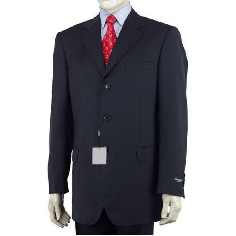 Mens Navy Tweed Suit - Wool Winter Suit — Mens Suits & Blazers