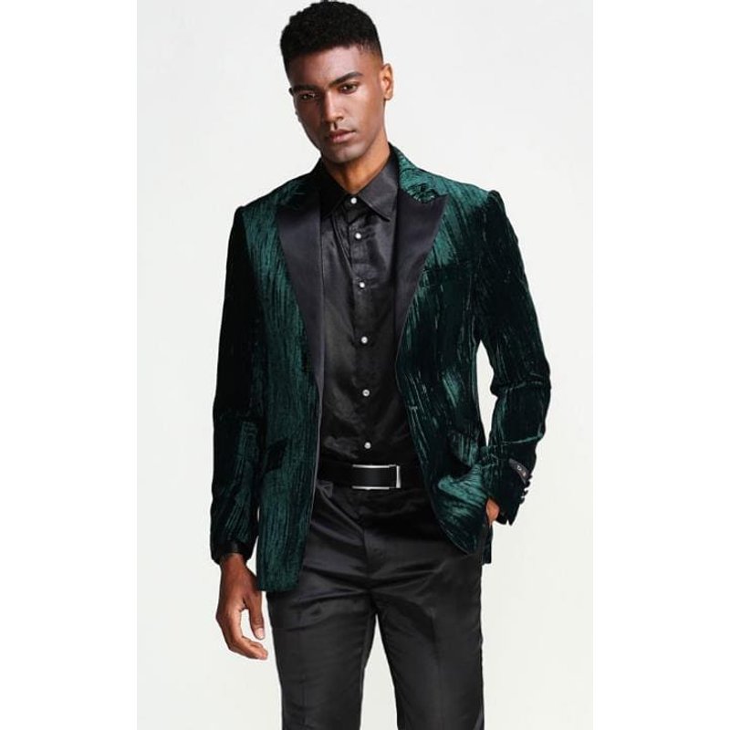 Alberto Nardoni Men's Emerald Green Blazer