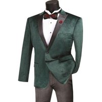 Emerald Men's Green Blazer with Notch Lapel