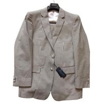 Costume en Seersucker Grise pour Homme Alberto Nardoni — Costumes et vestons pour hommes