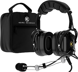 P1 Aviation Pilot Headset for Student Pilots and Flight Instructors — Noise Cancelling Headphones