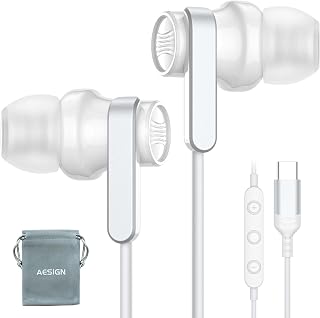 USB C Headphone for Samsung S25 S24 S23 Ultra FE S22 A16 A55 A54