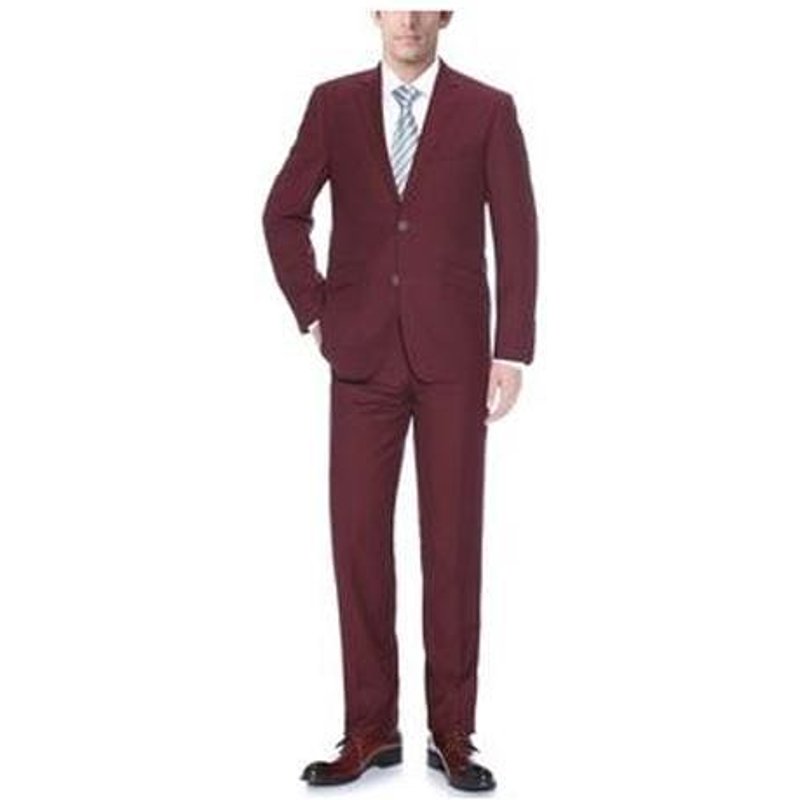 Costume Slim Fit Bourgogne pour Hommes Alberto Nardoni — Costumes et vestons pour hommes