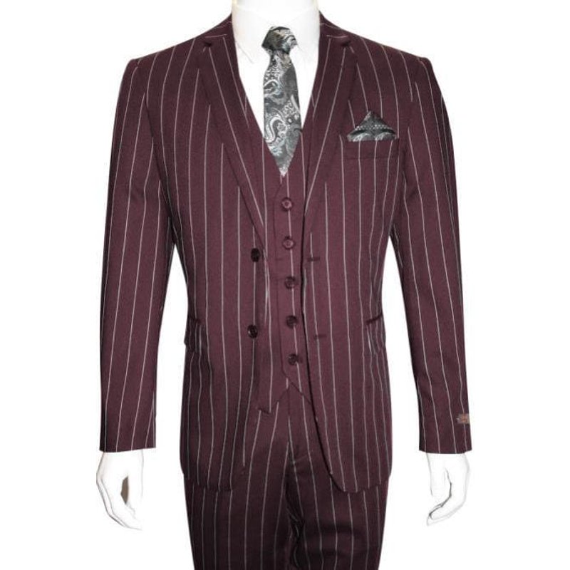 Homme Bourgogne Slim Fit costume — Costumes et vestons pour hommes