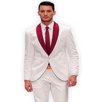 Homme blanc mince Fit costume