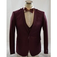 Homme Bourgogne Slim Fit costume