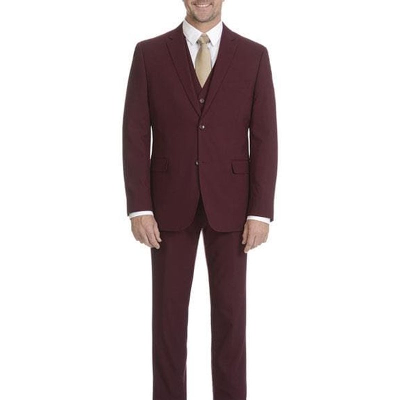Homme Bourgogne Slim Fit costume — Costumes et vestons pour hommes
