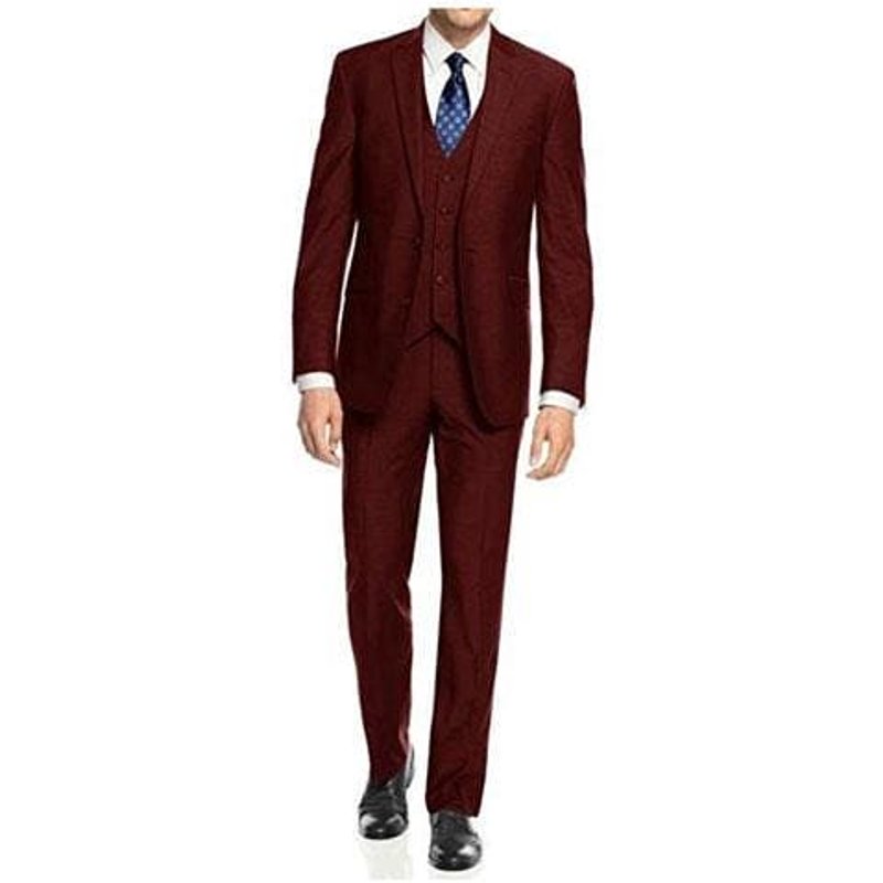 Homme Bourgogne Slim Fit costume — Costumes et vestons pour hommes