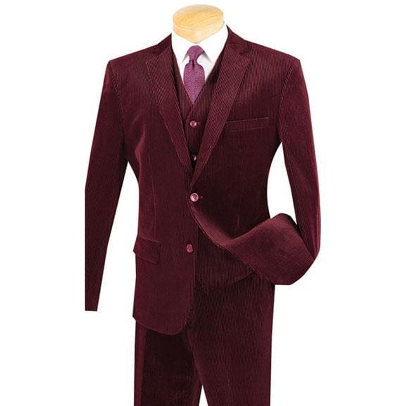 Homme Bourgogne Slim Fit costume — Costumes et vestons pour hommes