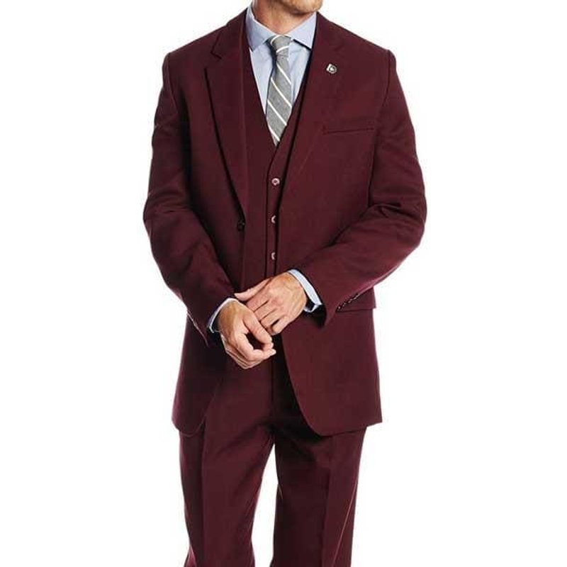 Homme Bourgogne Slim Fit costume — Costumes et vestons pour hommes
