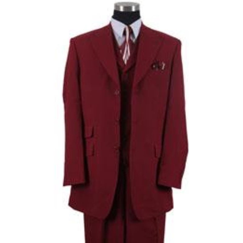 Homme Bourgogne Slim Fit costume — Costumes et vestons pour hommes