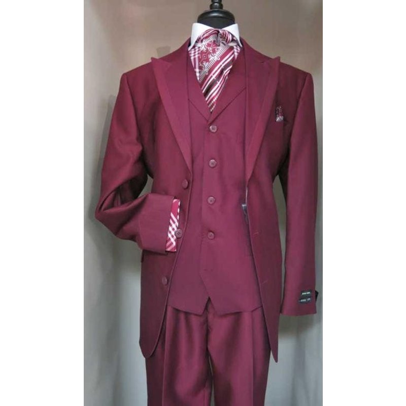 Homme Bourgogne Slim Fit costume — Costumes et vestons pour hommes